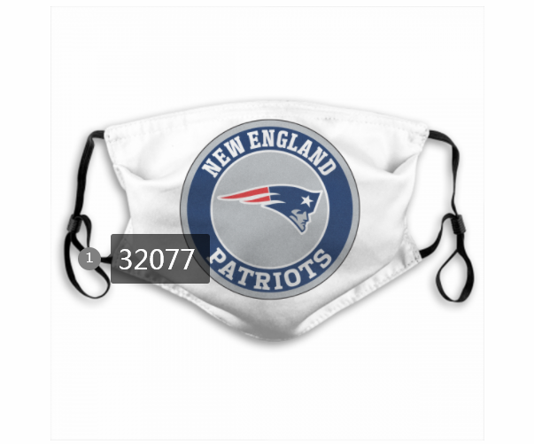 NFL 2020 New England Patriots #93 Dust mask with filter